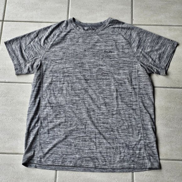 Mens Eddie Bauer Motion Free Dry Active Shirt Tall Extra Large TXL Gray Grey - Picture 1 of 2